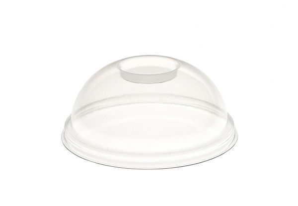 PET dome lid for smoothie cups without hole, Bechershop