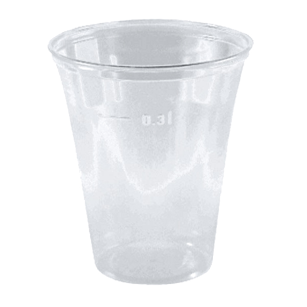 PZ 300 Bicchieri in PLASTICA ml 400 per Acqua Birre Bevande Cocktail  Granite Frappe' Plastic Cups Bicchiere Rigido